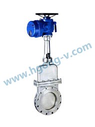 API stainless steel electric non rise knife gate valve